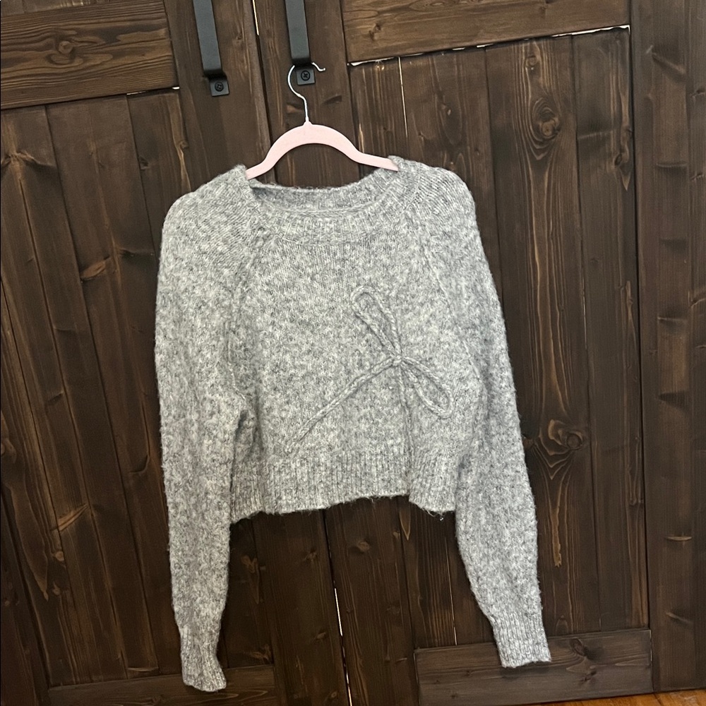 American Eagle Outfitters Gray Crew Neck Sweater
